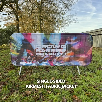 Crowd Barrier Graphic - Airmesh Fabric Jacket - 2300 - Single Sided